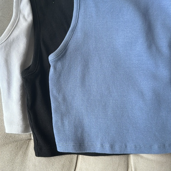 ZARA Cotton Halter Top Trio - Picture 2 of 4